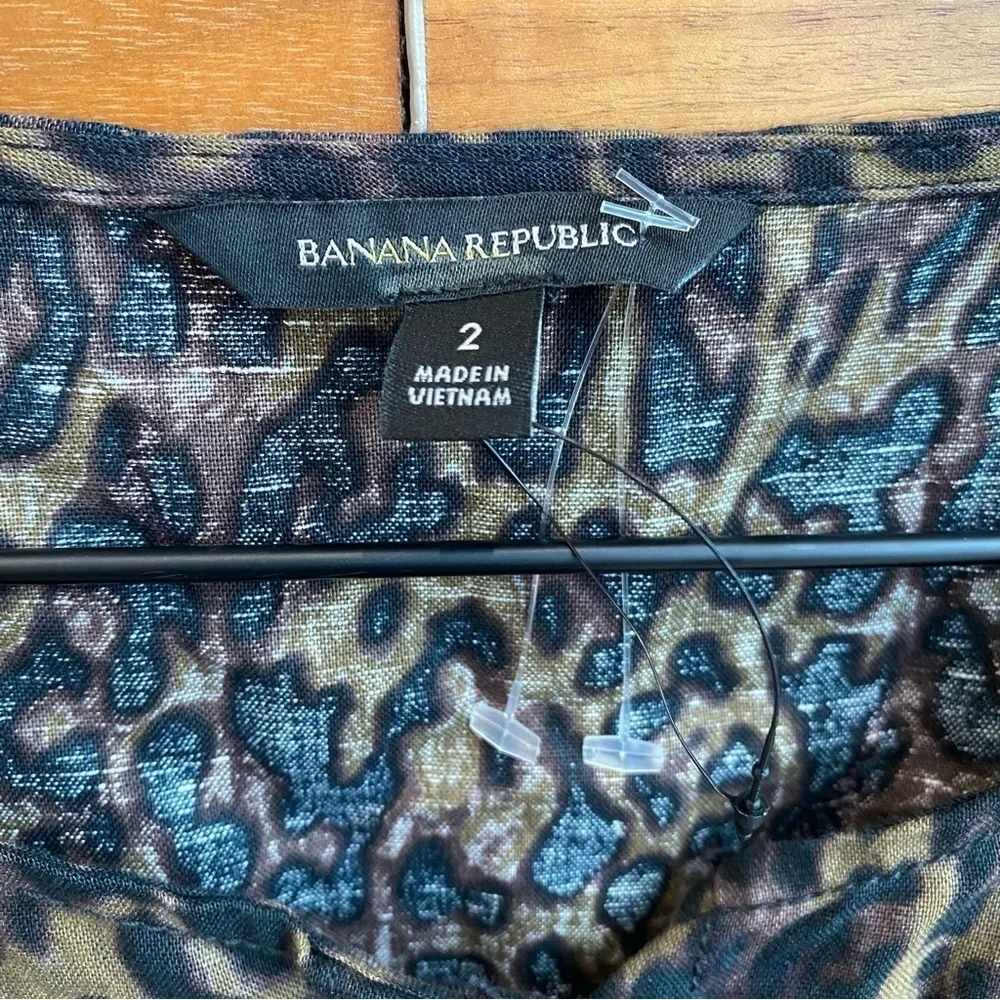 Banana Republic Women’s Linen-Cotton Wide-Leg Cropped Jumpsuit, Size 2